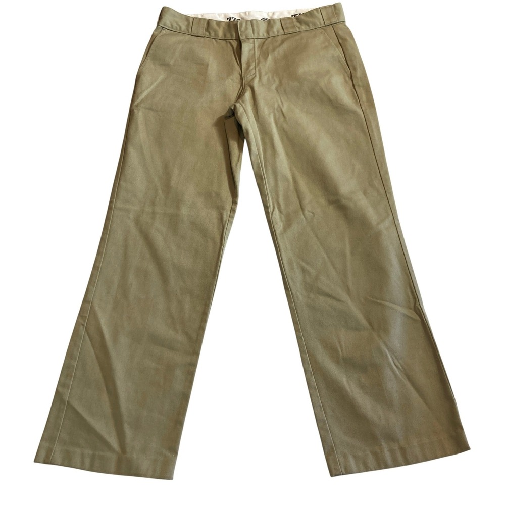 Dickies 774 Original Fit Khaki Tan Work Pants Women Size 8R FP774KH Straight Leg